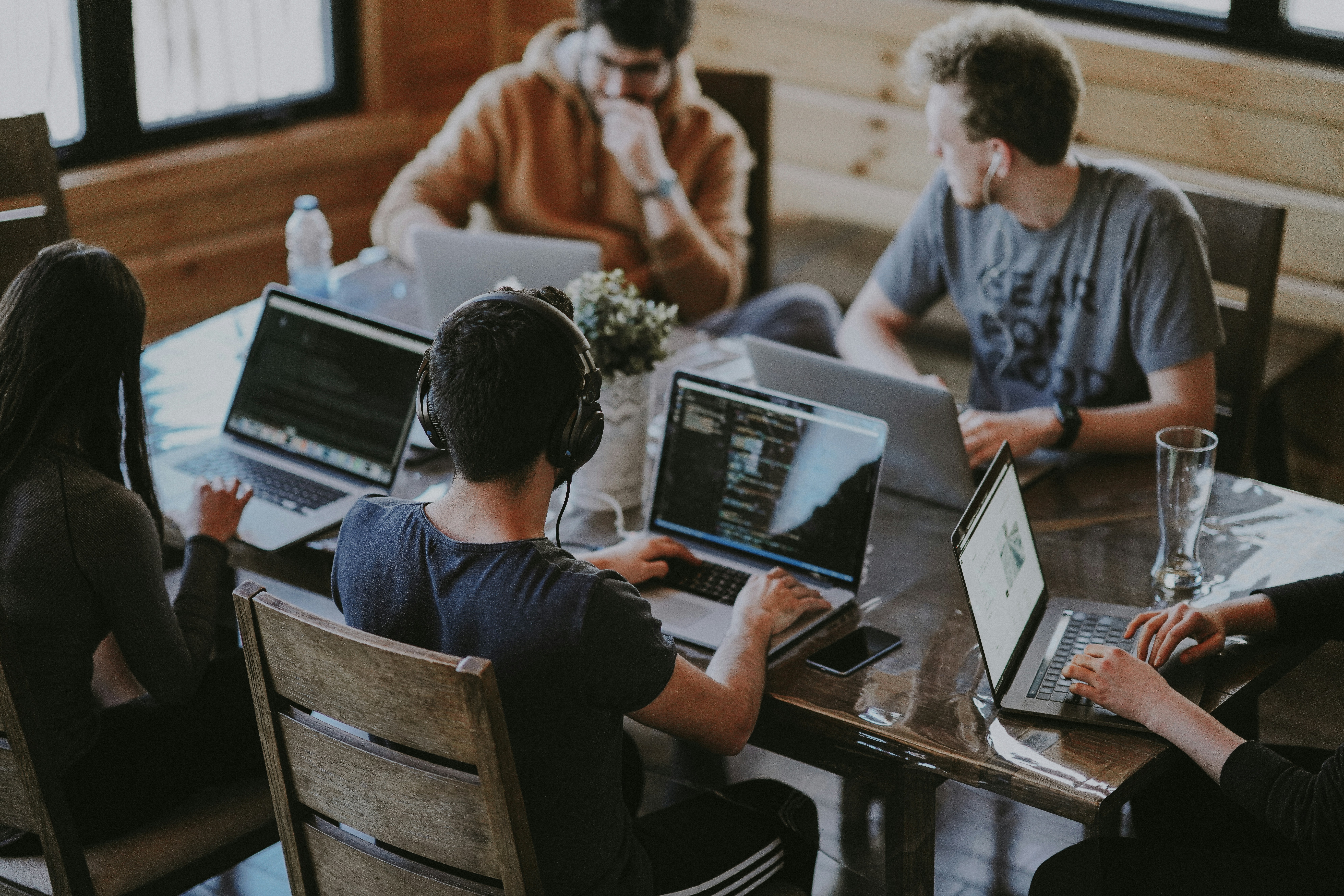 WordPress team working together